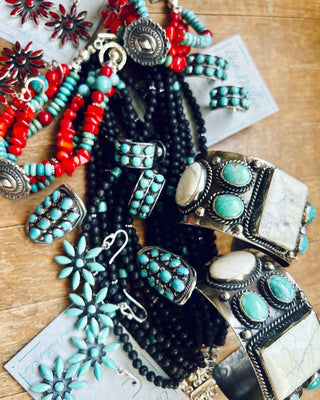 Turquoise Oval Ring-Paige Wallace Designs
