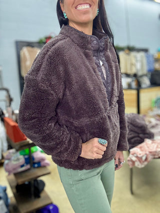 Reese Pullover- Eggplant