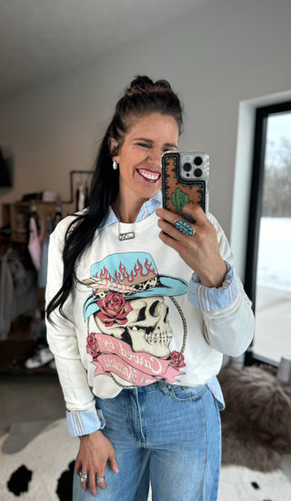 Carved Crewneck