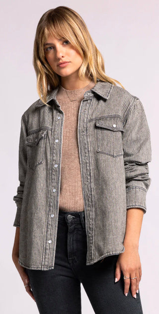Pippin Jacket- Black Stripe