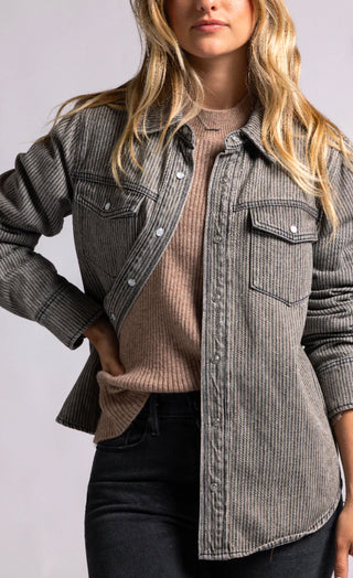 Pippin Jacket- Black Stripe