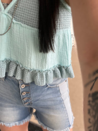 Ramona Tank- Teal