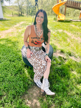 Louise Leopard Skirt