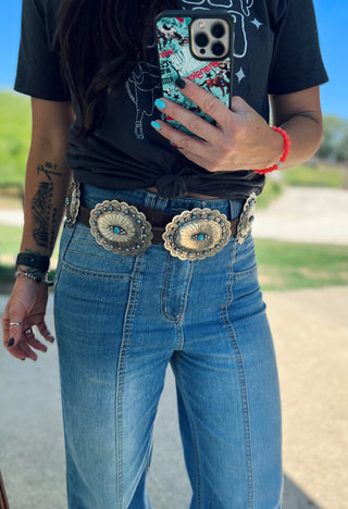 Six Shooter Concho Belt