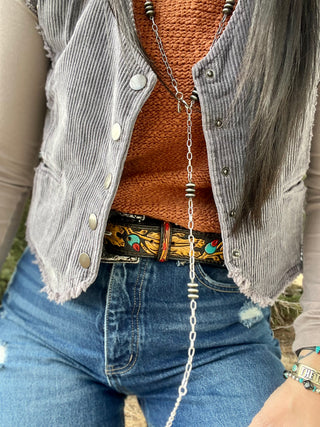 Versailles Vest- Ash Charcoal