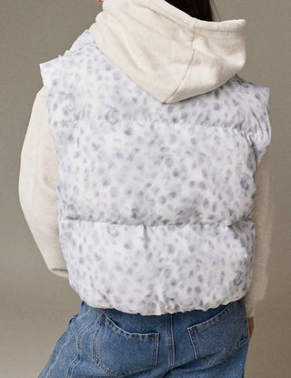 Quinn Leopard Puffer Vest