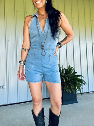 Dryland Denim Romper