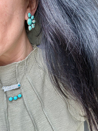 Triple Stone Turquoise Necklace