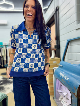 Cambridge Check Top