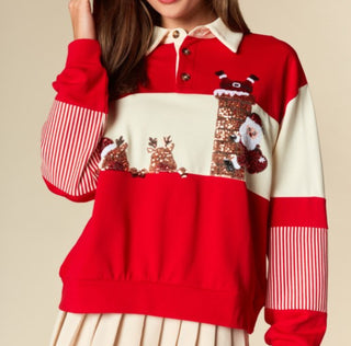 Sneaky Santa Pullover