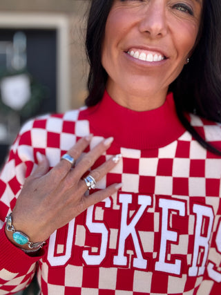 Nebraska Checkerboard- Gameday Social Apparel