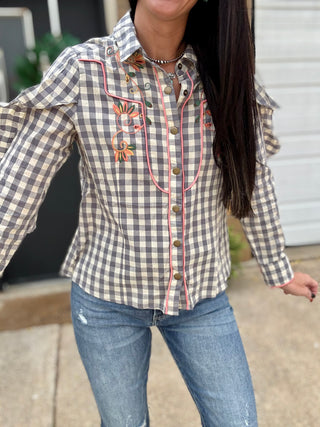 Sonora Gingham Top
