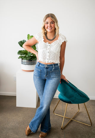 Flouncy Floral Top