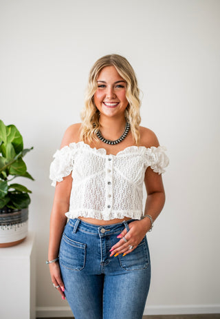 Flouncy Floral Top