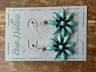 Turquoise Starburst Ears- Paige Wallace Designs