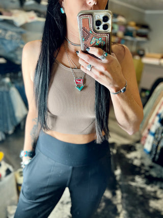 Knock Out Halter Crop