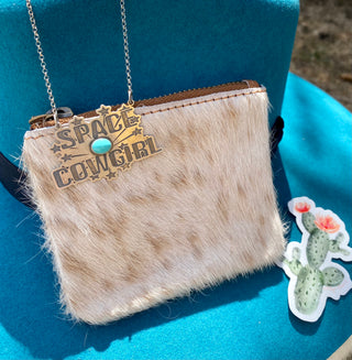 Coiny Cowhide Zip Bag