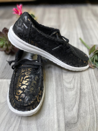 The Jazzy Sneaker - Black Leopard