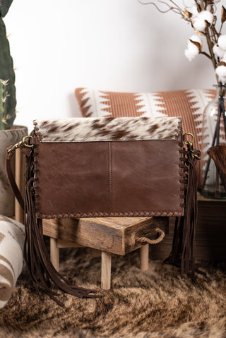 The Zoey Cowhide Clutch
