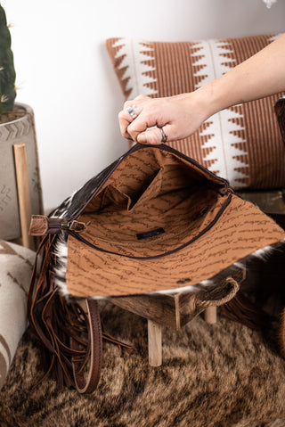 The Mitchell Cowhide Purse