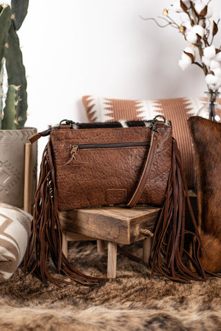 The Mitchell Cowhide Purse
