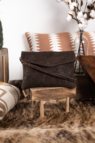 The Mila Clutch - Brown